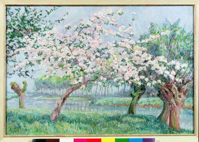 河边的苹果花 作者 Anna de Weert