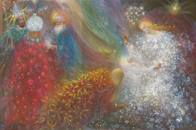 一个孩子诞生了，2013 年（比利时亚麻布上的油画） 作者 安娜尔·阿内莉亚·巴甫洛娃