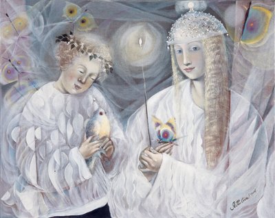 双子座》，2006 年（比利时亚麻布油画） 作者 安娜尔·阿内莉亚·巴甫洛娃