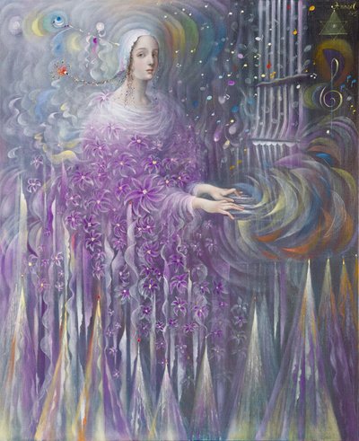 Poiesis-III：宗教》，2015 年（比利时亚麻布上的油画） 作者 安娜尔·阿内莉亚·巴甫洛娃