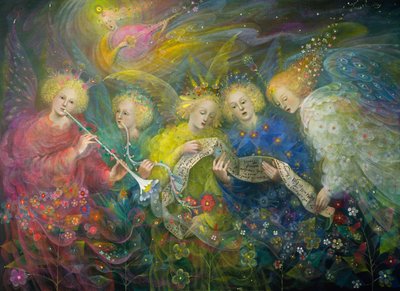 天堂世界之光，2019（比利时亚麻布上的油画） 作者 安娜尔·阿内莉亚·巴甫洛娃
