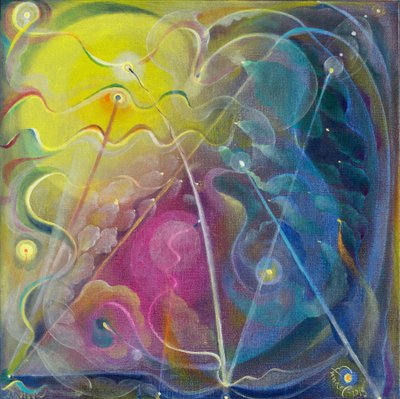 我思念的尽头，2018（比利时亚麻布上的油画） 作者 安娜尔·阿内莉亚·巴甫洛娃