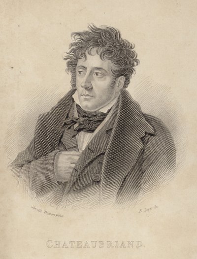 Chateaubriand子爵的画像 作者 安妮·路易斯·吉罗代德·鲁西·特里森