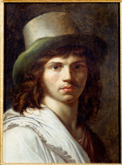 Anne Louis Girodet de Roucy-Trioson的自画像绘画 作者 安妮·路易斯·吉罗代德·鲁西·特里森