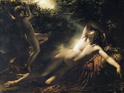睡眠的Endymion，1791年（复制见62246） 作者 Anne Louis Girodet de Roucy Trioson