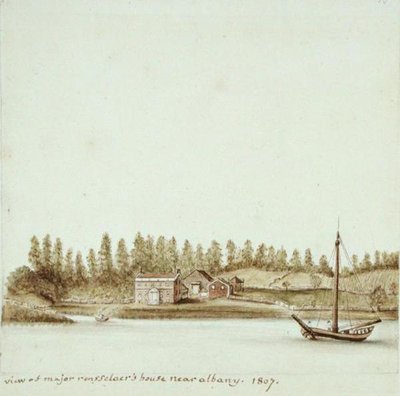 纽约州奥尔巴尼附近的范伦塞拉少校的房子 作者 Anne Marguerite Hyde de Neuville