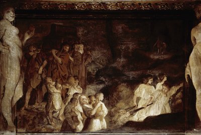 杰森的生活》剧照。杰森的假葬礼（Fresco 作者 Annibale Carracci