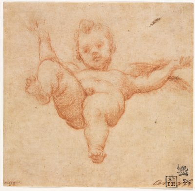 飞行丘比特c。 1602。 作者 Annibale Carracci