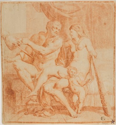大力士和伊奥莱 作者 Annibale Carracci