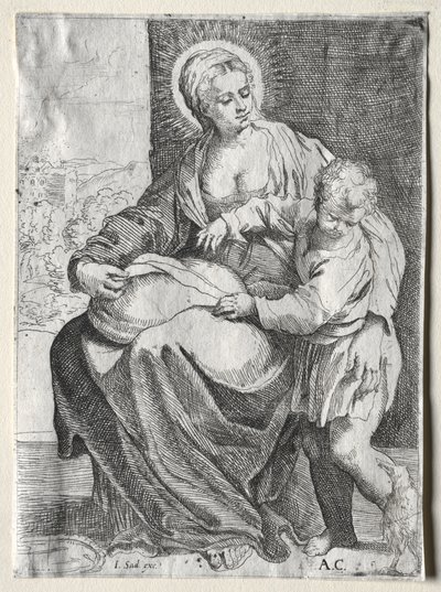 麦当娜与《白乌鸦》，1500年代。 作者 Annibale Carracci