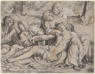 皮耶塔（"卡普拉罗拉的基督"）。 作者 Annibale Carracci