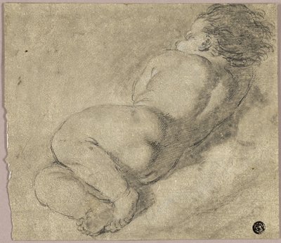 让孩子从后背躺下 作者 Annibale Carracci
