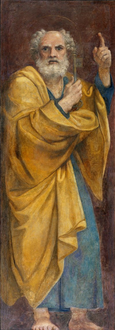 圣彼得 - 安尼贝尔-卡拉奇的绘画（安尼贝尔-卡拉奇 作者 Annibale Carracci