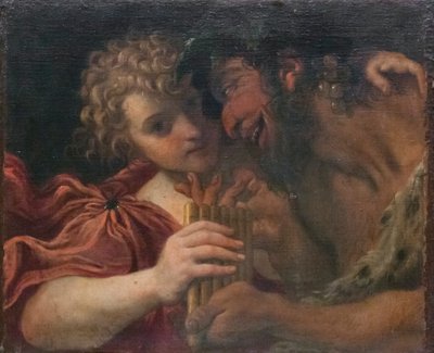 萨提尔和牧羊人 作者 Annibale Carracci