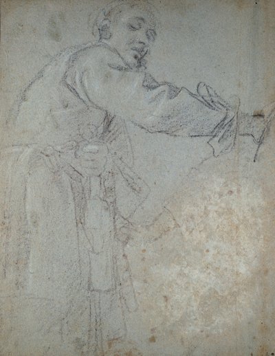 垂头丧气的男性形象研究，1580-1609年 作者 Annibale Carracci