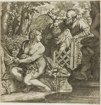 苏珊娜和长老们 作者 Annibale Carracci