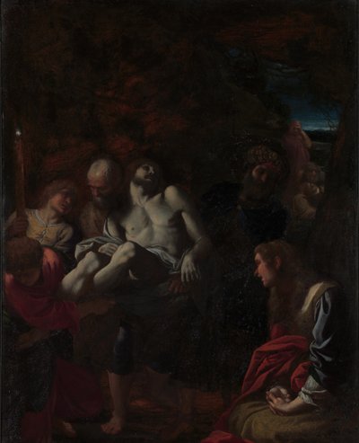 基督埋葬，1595年。 作者 Annibale Carracci