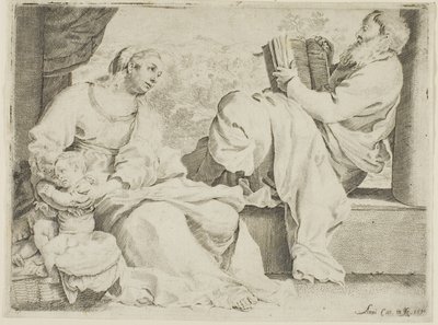 圣家族与施洗者圣约翰 作者 Annibale Carracci