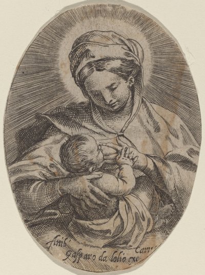 哺育圣婴的圣母 作者 Annibale Carracci
