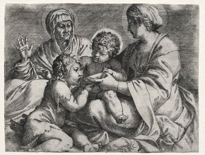 处女与碗 作者 Annibale Carracci
