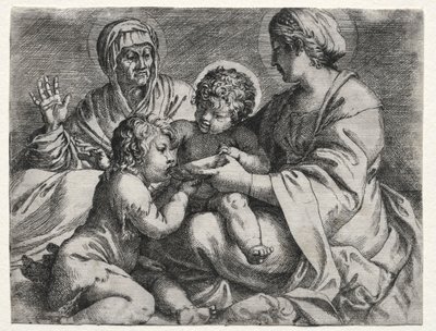 维尔京有碗》，1606年。 作者 Annibale Carracci