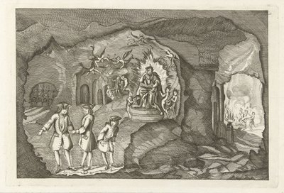 丹尼尔·拉普抵达地狱，1754 年 作者 无名氏
