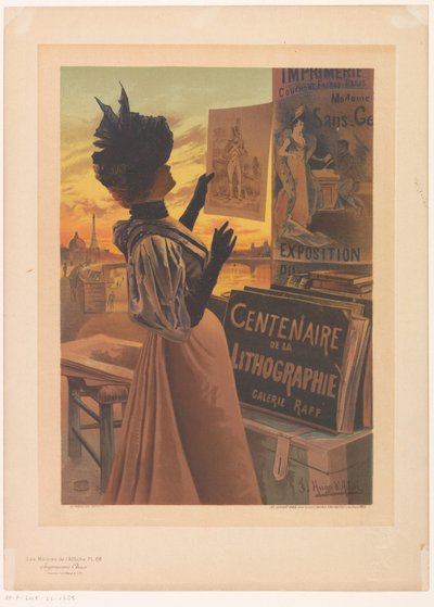 拉普画廊举办的百年石版画博览会广告
Les Maîtres de l