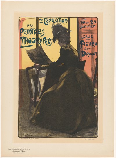 费加罗厅第二届石版画展览广告
Les Maîtres de l