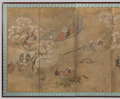 西陵秋色
樱花盛开时的娱乐活动 作者 板桥鹤雄