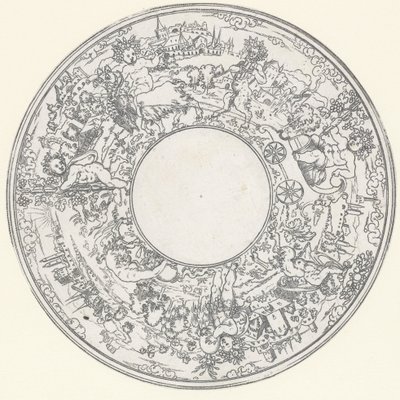 巴克斯乘坐山羊马车
菜肴：巴克斯及其随从游行的风景画（系列名称） 作者 无名氏