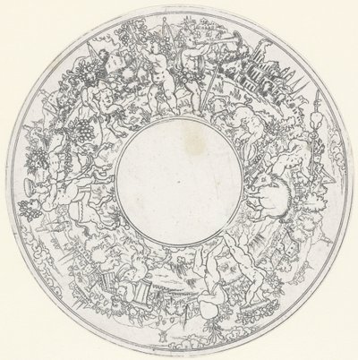 骑驴的巴克斯
菜肴：巴克斯及其随从游行的风景画（系列名称） 作者 无名氏