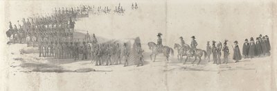 1849 年 4 月 4 日已故国王威廉二世在代尔夫特下葬（第 2 张）
1849 年威廉二世葬礼游行的五张连续照片（系列标题） 作者 无名氏