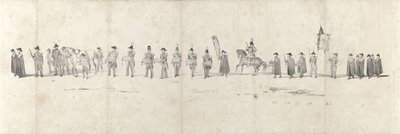 1849 年 4 月 4 日已故国王威廉二世在代尔夫特下葬（第 3 张）
1849 年威廉二世葬礼游行的五张连续照片（系列标题） 作者 无名氏