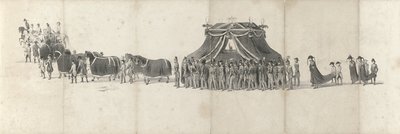 1849 年 4 月 4 日已故国王威廉二世在代尔夫特下葬（第 4 张）
1849 年威廉二世葬礼游行的五张连续照片（系列标题） 作者 咏叹调科内利斯克鲁斯曼