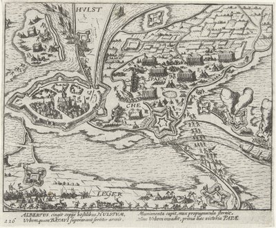 1596 年阿尔布雷希特大公对胡尔斯特的围攻 作者 弗兰斯·霍根伯格