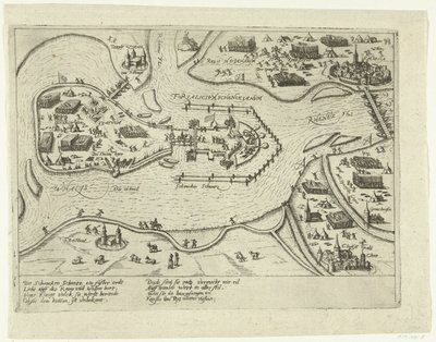 1599 年西班牙人对申肯尚斯的围攻
申肯茨汉斯纪念碑（文物上的标题） 作者 Frans Hogenberg (工作室)