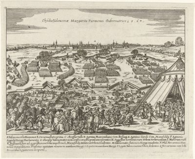 瓦朗谢讷文件，1567 年
Obsidio Valencenae Margarita Parmensi Gubernatrice.15.67 （物品上的标题） 作者 无名氏
