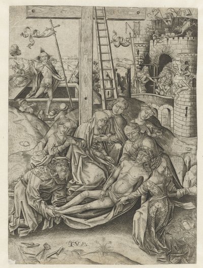 基督的哀歌 作者 以色列·范·麦肯纳姆（Israhel van Meckenem）