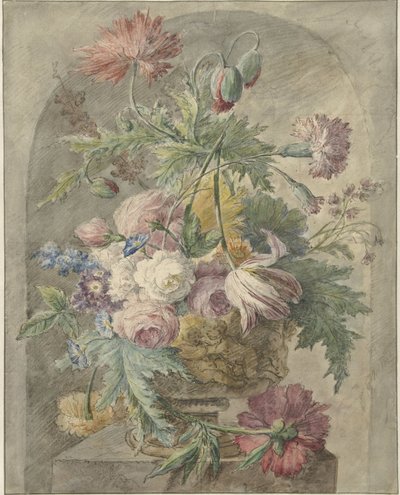 花瓶中的鲜花 作者 Jan van Huysum（拒绝归因）
