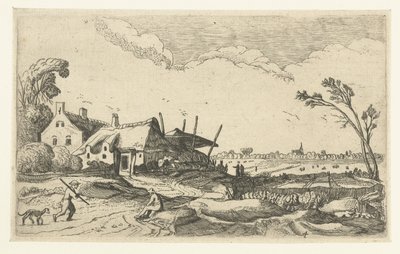 小径上的农舍和田野美景
风景（系列名称） 作者 以赛亚斯·范德韦尔德