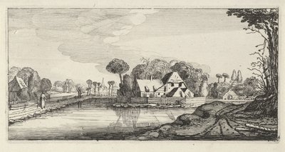 水边农舍
平地景观（系列标题） 作者 克拉斯·扬斯。 Visscher (II) (可能)