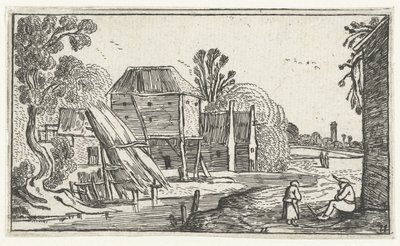 海滨高跷上的农舍和谷仓
Esaias van de Velde 风景画（系列名称） 作者 无名氏