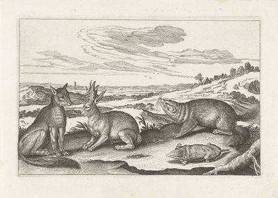 森林动物
四脚动物（系列名称）
动物 Qvaddrvpedvm（系列名称） 作者 Nicolaes Visscher (I) (归属于)