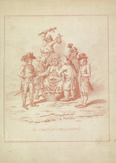 卫生委员会，1795 年
Il Comitato della Sanita（物上标题）
Hollandia Regenerata（意大利文副本）（系列标题） 作者 詹姆斯·吉尔雷（可能）
