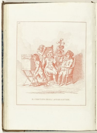 外交事务委员会，1795 年
外交事务委员会（物上标题）
再生的荷兰（意大利语版本）（系列名称）
荷兰的再生：所有再生民族的镜子（关于物品的系列标题） 作者 詹姆斯·吉尔雷（可能）