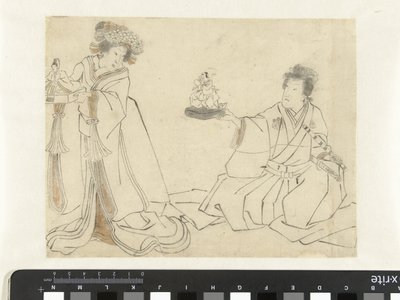 带着玩偶的歌妓和贵族 作者 无名氏
