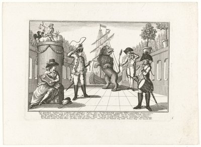De Hollandse Leeuw door Pruisen getemd, 1787
世俗正义与神圣正义的区别：或者说，虚假的爱国主义主权令人啼笑皆非（......）（标题见实物） 作者 无名氏