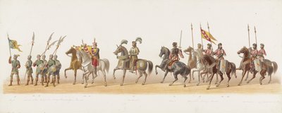 1873 年代尔夫特游行（第四版）
代尔夫特学生团成员于 1873 年 7 月 8 日举行的服装游行，描绘的是：1492 年，祖特芬伯爵、盖尔公爵查尔斯-埃格蒙德进入阿纳姆（系列 t 作者 无名氏
