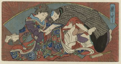 Denchû, in het paleis Waaierserie met begeleidende prenten (series title) 作者 无名氏