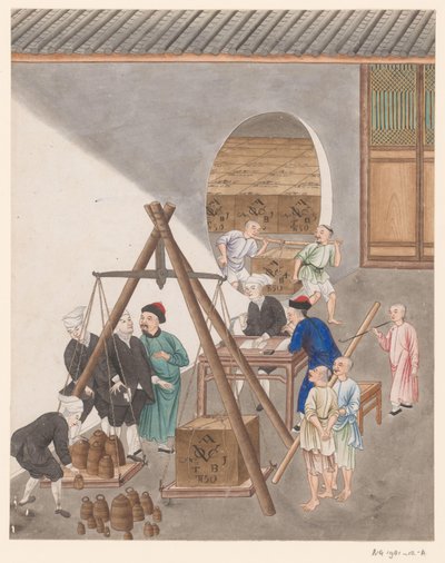 确定茶箱的重量 作者 无名氏